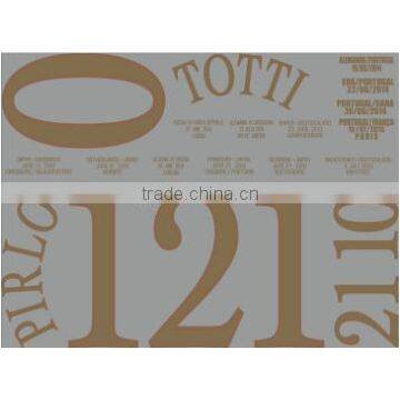 Custom Heat Transfer Sticker Plastisol Heat Transfer Iron on Jersey Number Sheet photo-2