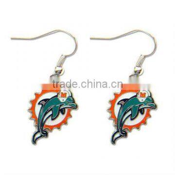 New Products 2015 Fleur de Lis Football Charm Dangle Earring for Crowd photo-3