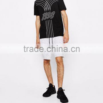 Stylish Casual Athletic Pattern Mens Tshirts Sports Graphic Printed T Shirt With Slogan Customizable Polyester Cotton Tee photo-5