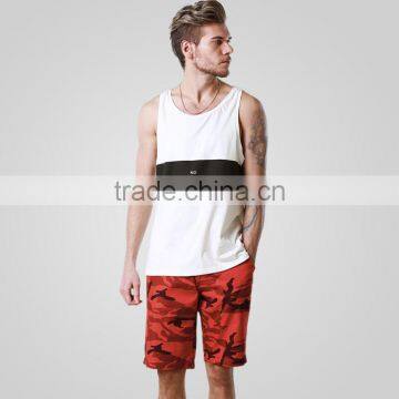 Stylish Printed Casual Two-tone Tank Tops photo-2