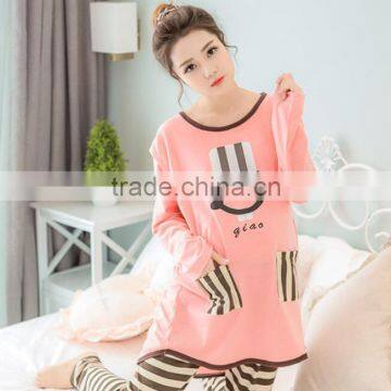 zm31172a maternity nursing dress casual women pajamas set