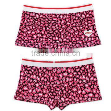 2017 China Manufacture OEM Customized Fashion Design Band 95%Cotton 5%Spandex 3D Print Boyshort Boxers Sport Women Underwear photo-4