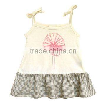 Girls Melange Strappy Dress