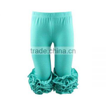 Latest Colorful Design Ruffle Baby Icing Ruffle Pants Cotton Pants photo-2