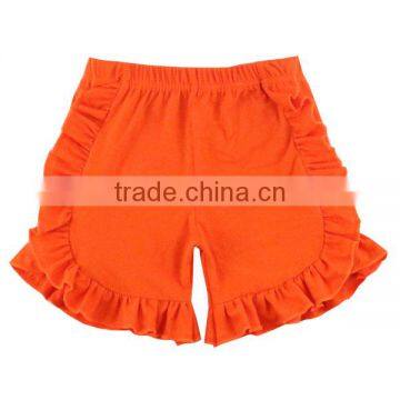Best-selling Boutique Baby Clothing Infant&toddler Clothes Baby Icing Ruffle Solid Blank Infant Baby Shorts
