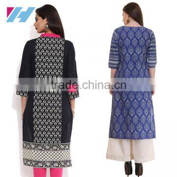 Lady Fashion Apparel Long Cotton Kurti Designs