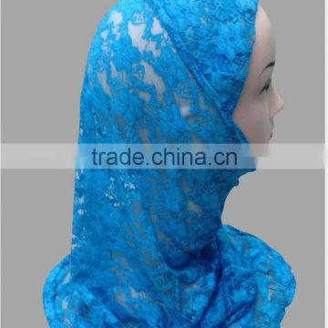 Muslim female arab hijab hat with solid colors