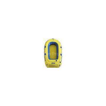 Roll Up Plastic PVC Inflatable Boat Yellow Portable For Challenge