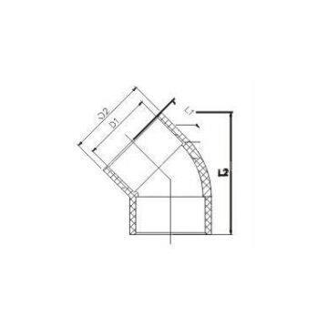 Municipal UPVC 45° Elbows DIN