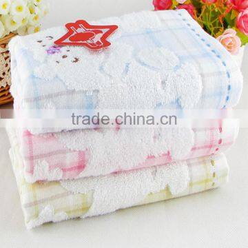 Hot sale plain dyed 100% cotton antibacterial face towel price for hotel