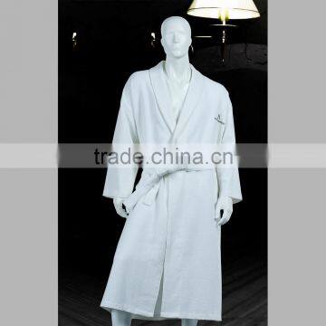 100% cotton hotel waffle bathrobe