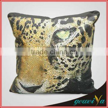 Cotton Canvas Leopard Printing Moroccan Cushion Covers