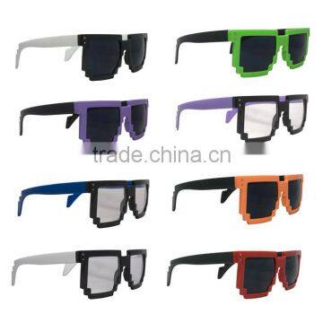 cheap custom logo promotion sunglasses mosaic sunglasses solid color frame mirror lenses sunglasses DLC9006