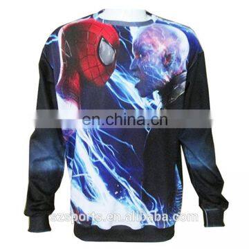 2017 100% polyester custom design printing man sweater