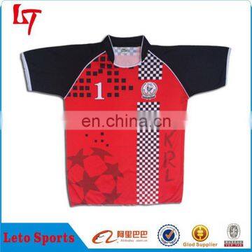 Men's Sublimation Blank Design Rugby Jersey With Fast Lead Time