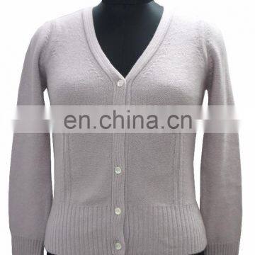 Long v Neck Button Cashmere Sweater 2017,Cable Knit Cashmere Sweater photo-3