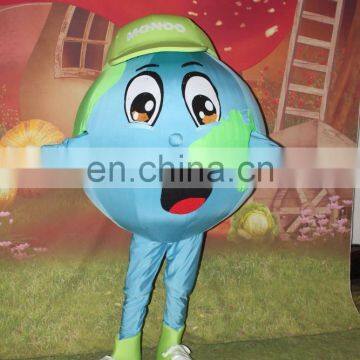 HI CE customized adult mascot inflatable world globe costume