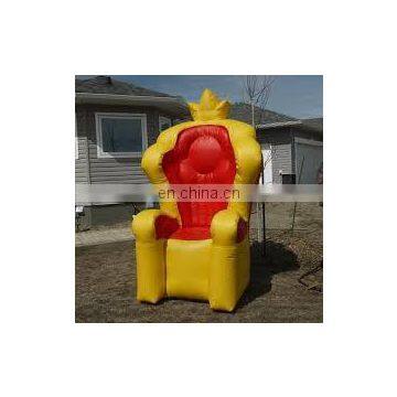 king throne and princess inflatable birthday chair