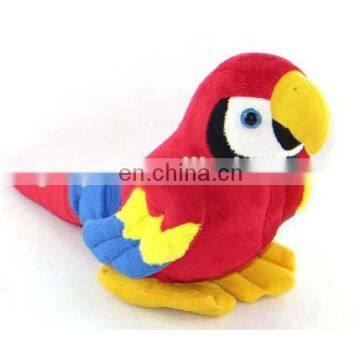 High quality plush parrot plush bird toys