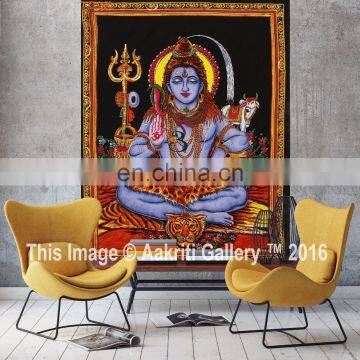 Indian Shiva Lord Wall Hanging Tapestry Art Poster Home Decor Throw Tapestry For Wall Decor God Tapestry