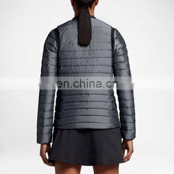 100% Polyester Lightweight Waterproof Wholesale Blank Varsity Fashion Nylon Jackets Women photo-4