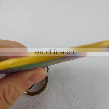 Eco Friendly Manufacturers Colorful Leather Keychain With Logo photo-4