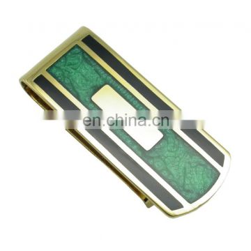 Fill in color single money clip custom