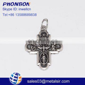 Custom made wholesales decorative zinc alloy metal cross