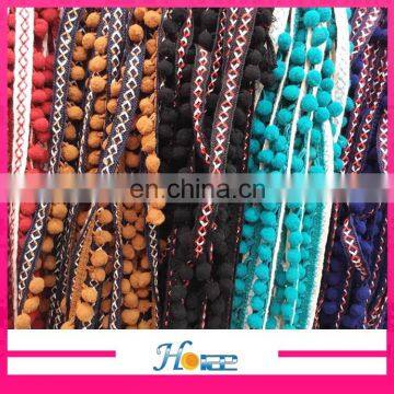 New Arrival Hotselling Wholesale New Fancy Indian Lace Pom-pom Trims photo-4