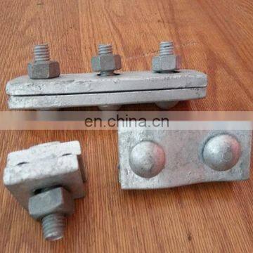 Guy wire hardware fitting electrical power line parallel clamp
