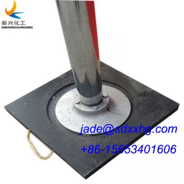 UHMW plastic crane outrigger pad