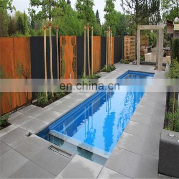 pvc deco panel exterior metal laser cut pool fence trellis panels