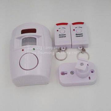 Wireless PIR Motion Sensor Detector Alarm With 2 Remote Controls Door Window