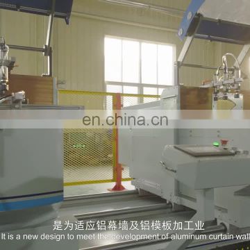 Single head cutting saw used for extra-wide aluminum profile