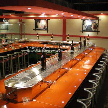 Sushi train sushi bar conveyor belt restaurant conveyor manufacturer: michaeldeng@gdyuyang.com