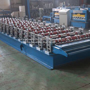 Automatic Iron Sheet Trapezoid Roof Wall Plate Cold Roll Forming Machine photo-3
