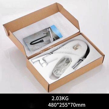 Медный кран для кухонной мойки, крашенный кран для горячей и холодной воды для кухонной посуды photo-3