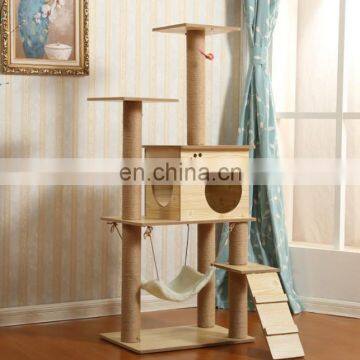 Large cat climbing frame wholesale cat litter cat tree multi-storey wooden cat scratching post cat toy cat jumping platform