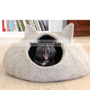 Comfortable Customizable Removable Handmade Organic Wool felt Cat Cave