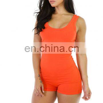 Casual Blank Fluorescent Color Romper Sexy 2020 Fashion Newest Women One Piece Jumpsuit Short Bodycon Jumpsuit photo-2