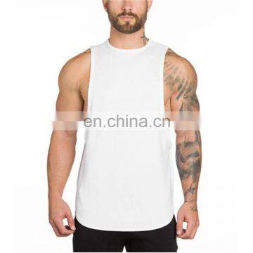 Custom Print Embroidery Men 100% Cotton Fitness Custom Print Plain Gym Tank Top photo-3