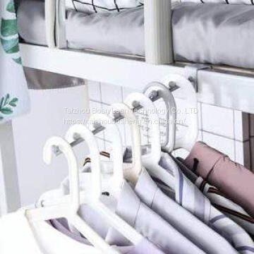 Space Saving Dormitory Hanger Metal Hook Clothing Closet Coat Trousers Clothes Rack Hanger