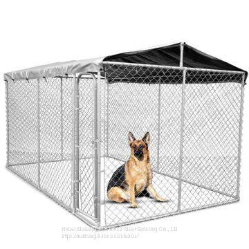 Stainless Steel Metal Chain Link Mesh Dog Cage Commercial Dog Cage for Pet Play