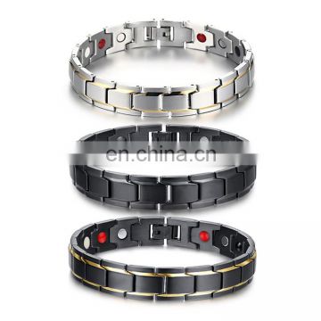 Guangzhou factory steel jewelry ion bracelet energy balance health energy bracelet