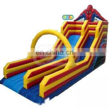 spider man spiderman trampoline mountain playground inflatable slide