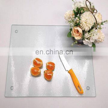 Kitchenware Shatterproof Tempered Glass Chopping Board With Marble Grain Paper Sticker 1 Set of Double Pieces photo-6