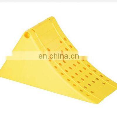 Hot sale high quality plastic Wheel chock for car wheel stop for truck safe