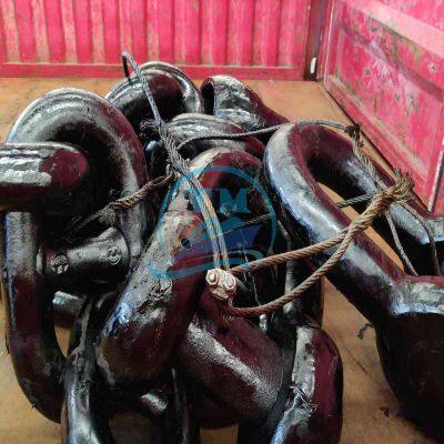 Marine Drop Forged Steel Ship Anchor Chain 117mm NK