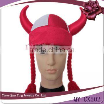 New crazy design poland red and white funny football hats