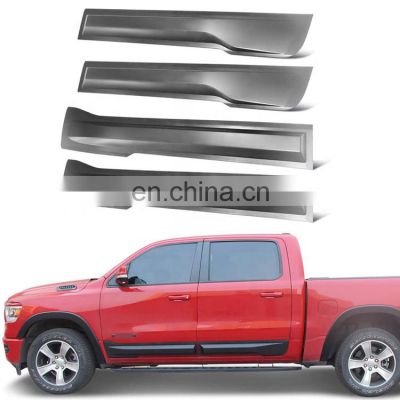 Side Body Side Molding Trim Cover For 2019-2020 Ram 1500 Crew Cab Front And Rear 4 Pcs Set